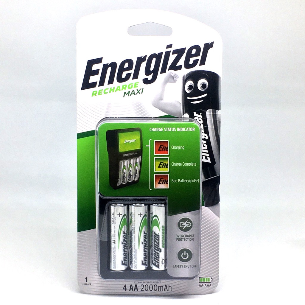 Máy sạc pin Energizer CHVCM4 kèm 4 pin sạc AA Energizer 2000mAh chính hãng