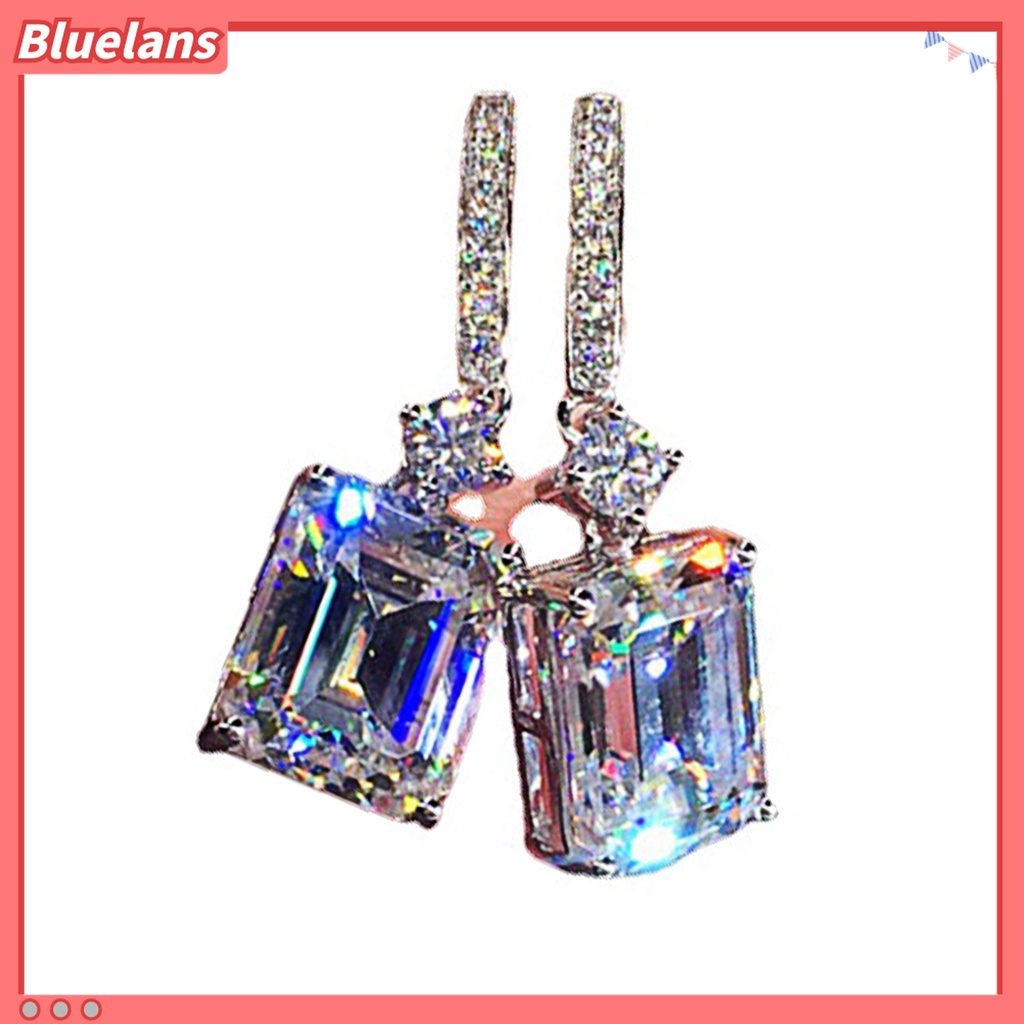 1 Đôi Bông Tai Hợp Kim Hình Vuông 48h Thời Trang Công Sở Cho Nữ