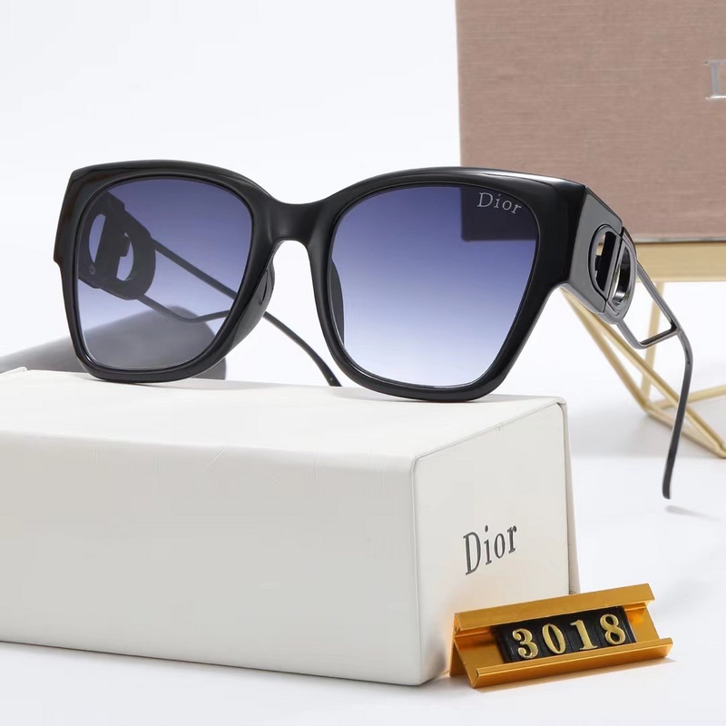 DIOR Kính Mát Gọng Vuông Chống Tia UV400 Phong Cách Cổ Điển Thời Trang Cho Nam Và Nữ