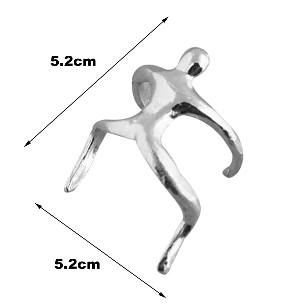 Khuyên kẹp vành tai hình con người thời trang cá tính dành cho nữ