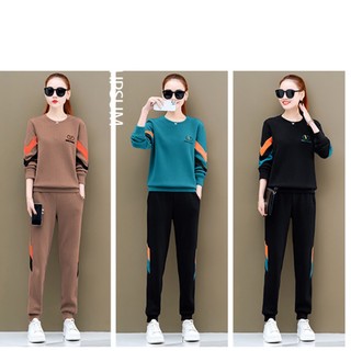 Đồ bộ nữ cao cấp thu đông dài tay chất umi nữ  thể thao phối tay khỏe khoắn mã S