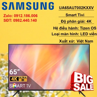 Hình ảnh Smart Tivi Samsung Crystal UHD 4K 65 inch UA65AU7002KXXV chính hãng