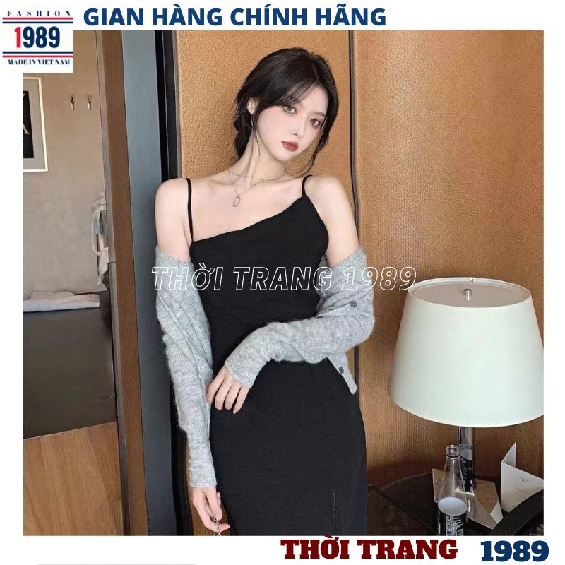 Sét váy ôm body cổ chéo xẻ đùi kèm áo choàng ngoài kiểu dáng sang chảnh đi chơi dạo phố đều đẹp ,kiểu dáng tiểu thư