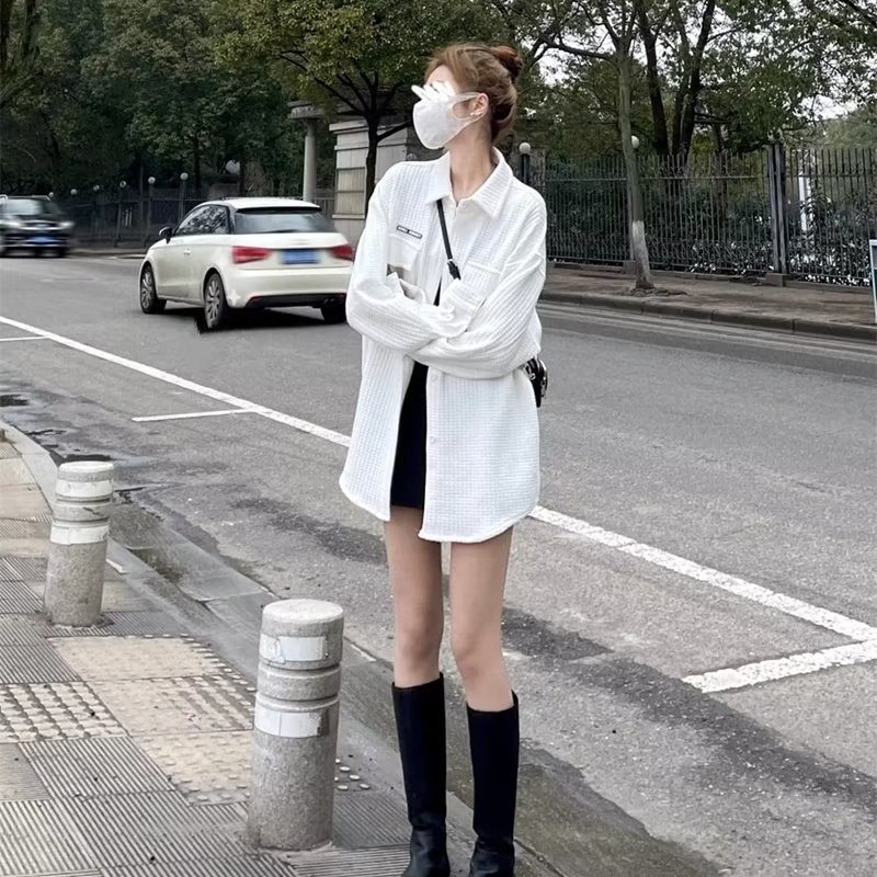 Áo Khoác Sơ Mi Xốp Befoc Unisex Peony_boutique 👉 Chất Dày Dặn Style Hàn Quốc Cá Tính Nam Nữ