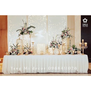 Set trụ cắm hoa, để nến