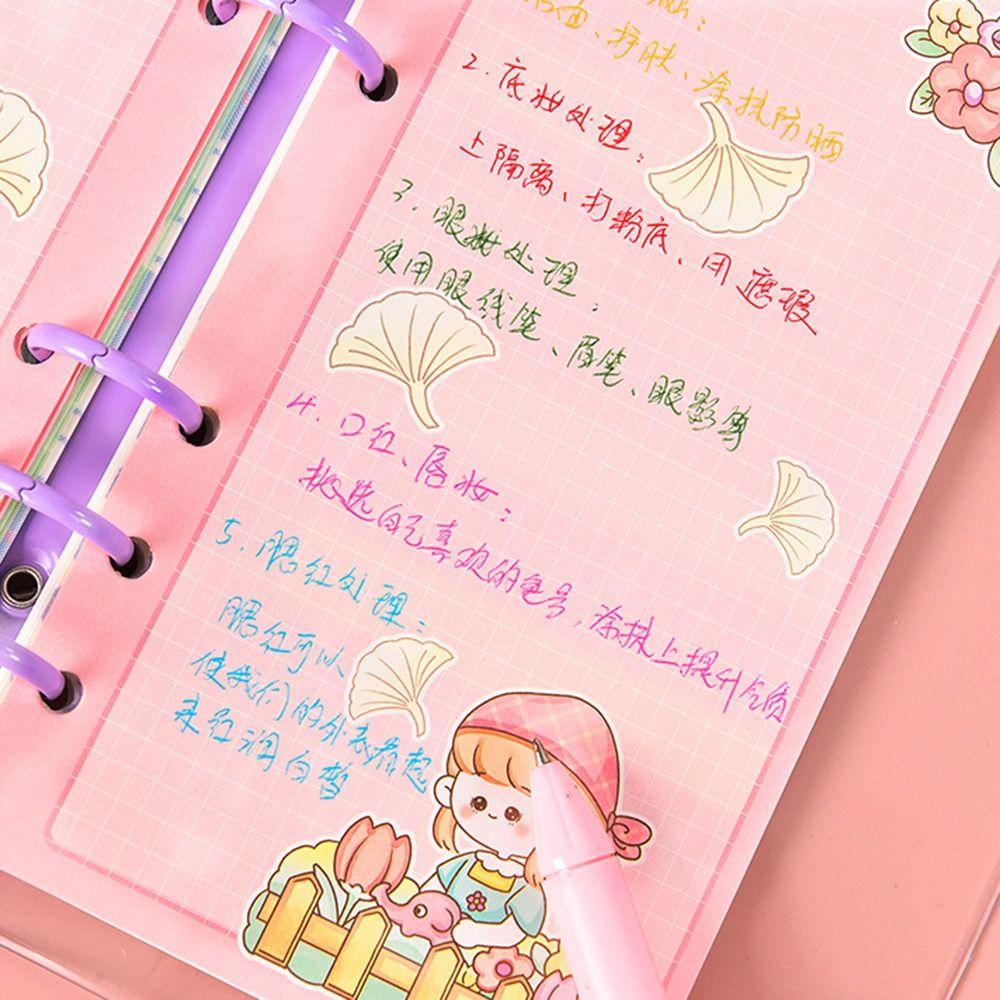Sổ Tay Ghi Chú / Nhật Ký Trong Suốt Họa Tiết Dễ Thương Dùng Làm Quà Tặng Cho Học Sinh DIY