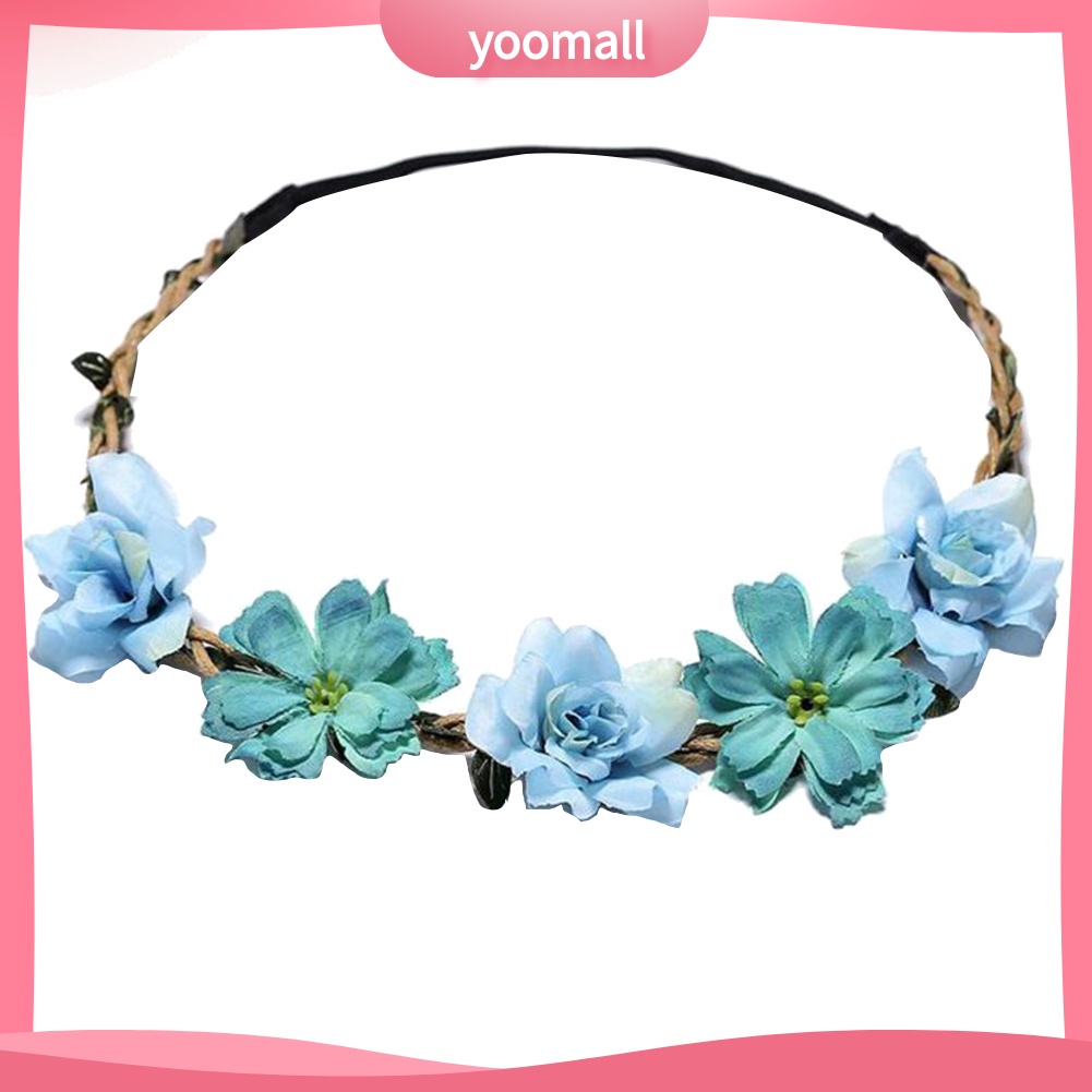 Vòng Hoa Nhân Tạo Đội Đầu Thời Trang Dành Cho Cô Dâu