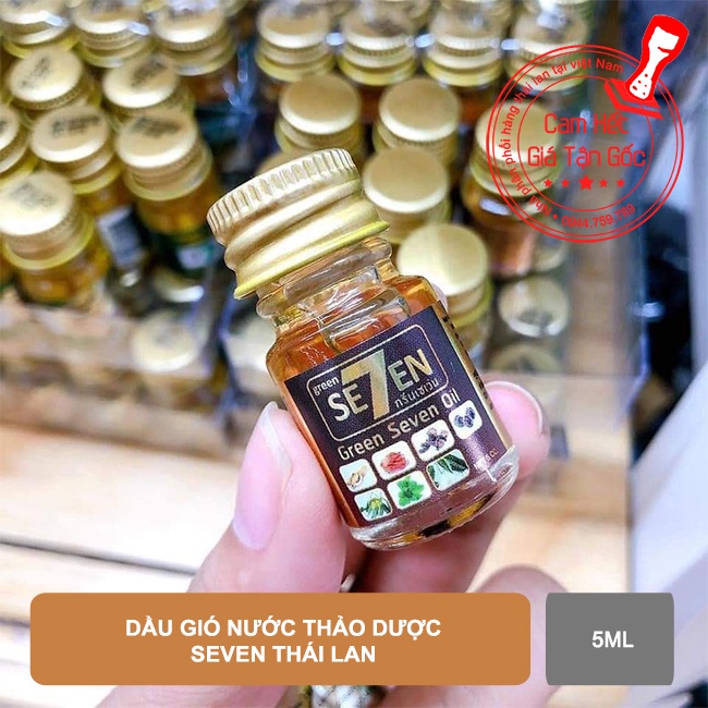 01 chai Dầu gió thảo dược Seven Oil thái lan Chai 5ml