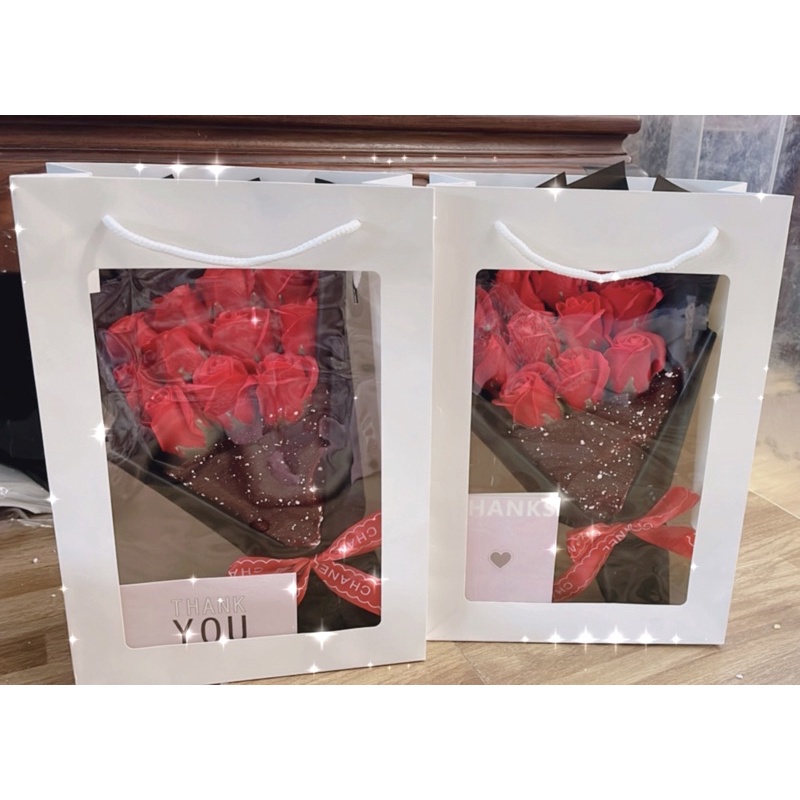 Hoa sáp bó 11b kèm túi thiệp