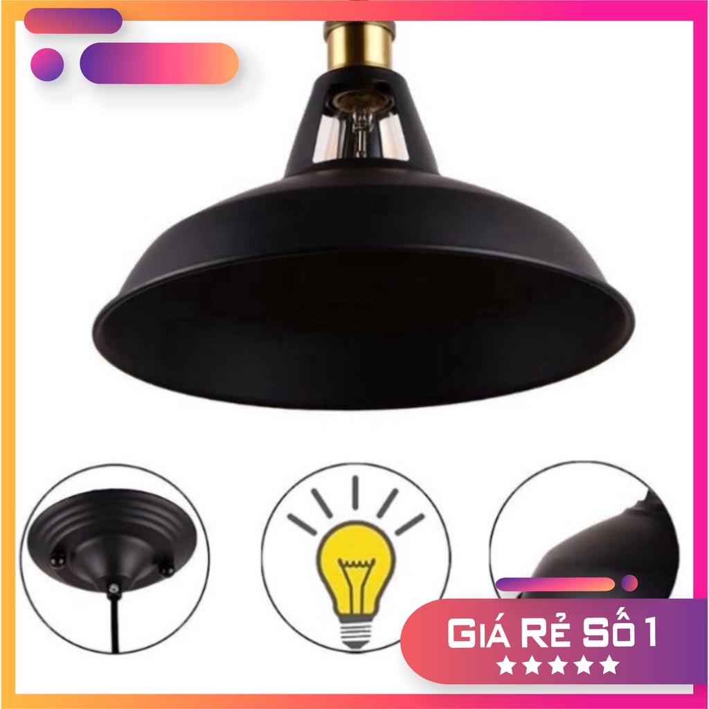 Đèn thả chao tròn hở cổ đui đồng trang trí quán HL1008-300 OWL Lighting