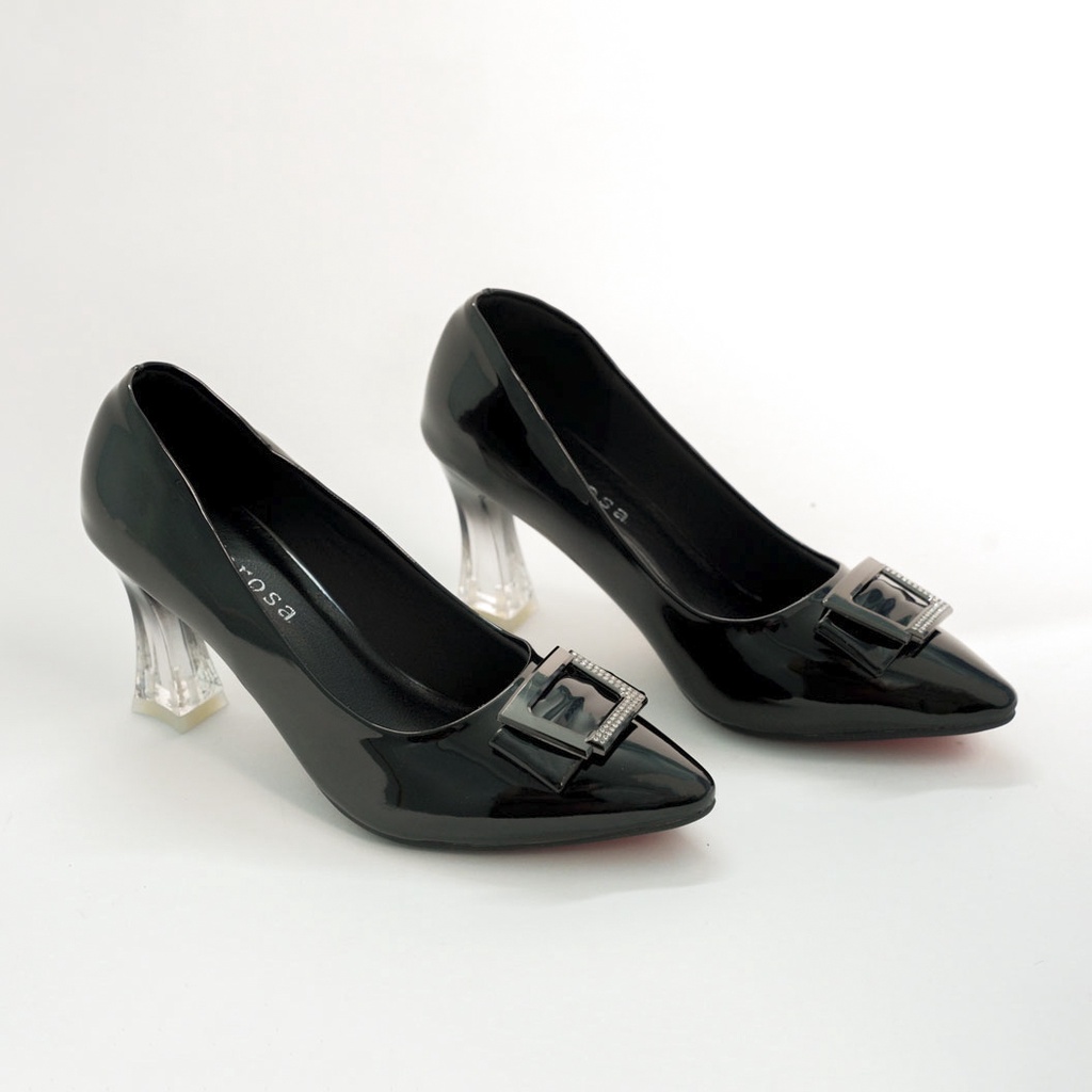 Giày Cao Gót Phối Khóa Phong Cách Hàn Quốc Gót Mika Cao Cấp mã k13