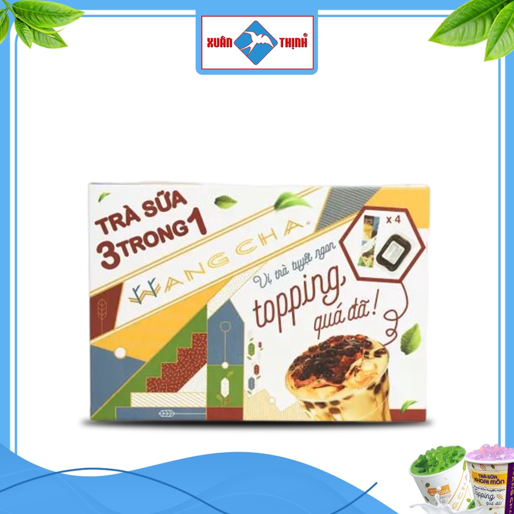 Hộp Trà Sữa Wangcha 3IN1 Truyền Thống pha trà sữa tiện lợi - Bột Hòa Tan Trà Sữa 3IN1 Truyền Thống cao cấp, dễ sử dụng
