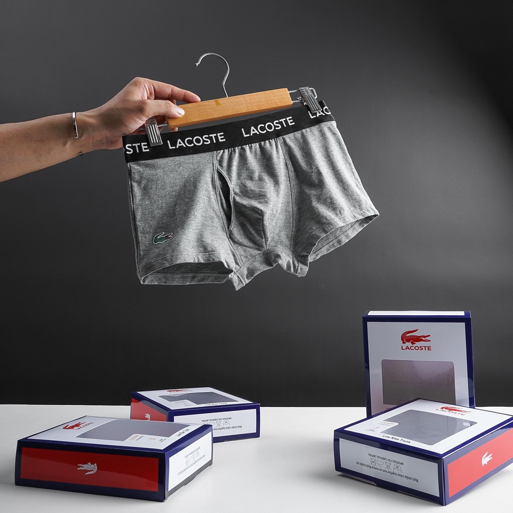 {40kg - 50kg} Quần Lót Boxer Cao Cấp Hiệu Cá Sấu: Chất Liệu Thun Thoáng Khí, Mềm Mịn, Êm Mát