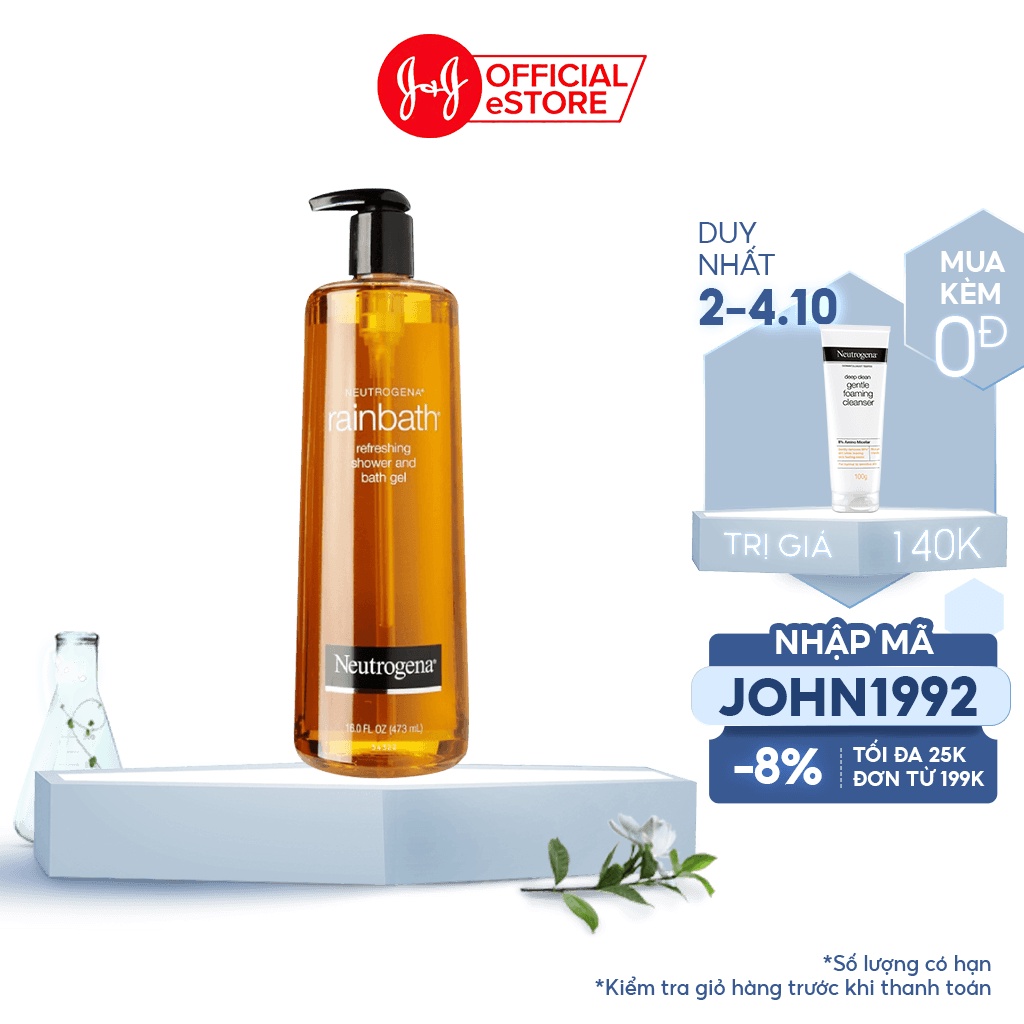 Sữa tắm dạng gel Neutrogena Rainbath Original refreshing shower and bath gel 473ml - 101016743