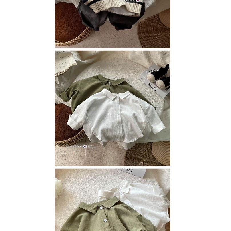 Áo Sơ Mi Dáng Rộng Thời Trang Mùa Xuân Mới 2022 Dành Cho Bé Trai