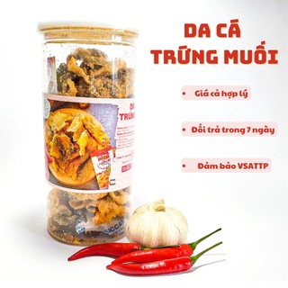 Da cá trứng muối loại đặc biệt, snack da cá trứng muối chiên giòn siêu ngon ăn là mê DAUDAUDAUFOOD