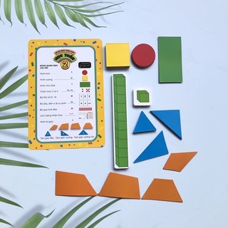 Bộ thực hành LỚP 2 (Học Toán / Bộ hình khối)mới nhất