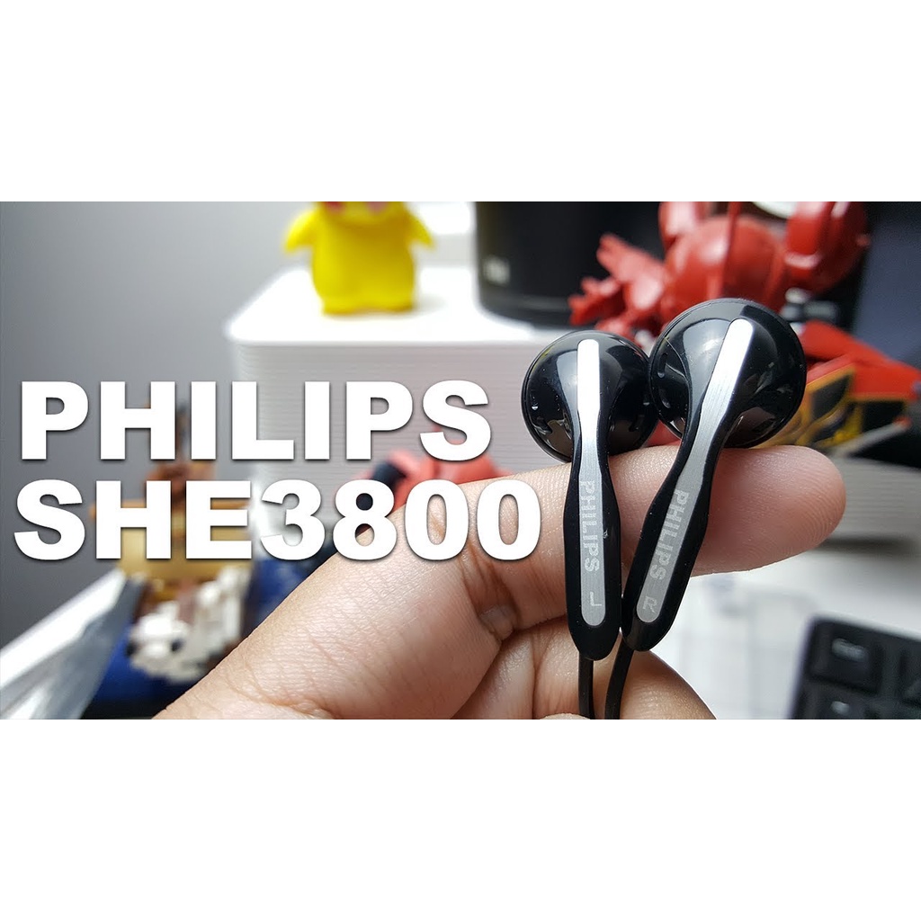 Tai nghe nhét tai Philips SHE3800 huyền thoại earbuds Philip SHE 3800 Chính hãng siêu xịn giá siêu rẻ âm thanh cực hay