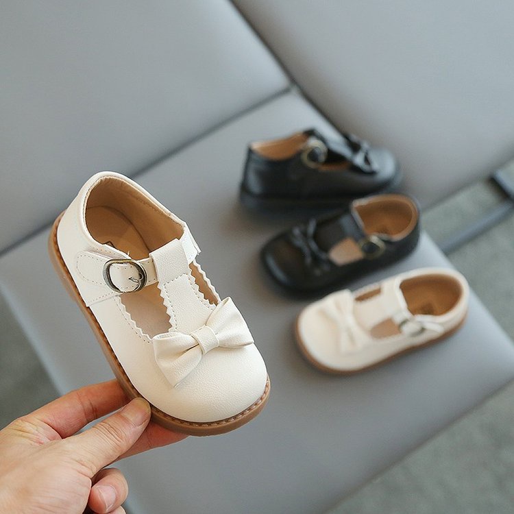 Giày Da Mềm Thoải Mái Phong Cách Anh Quốc Cho Bé Gái