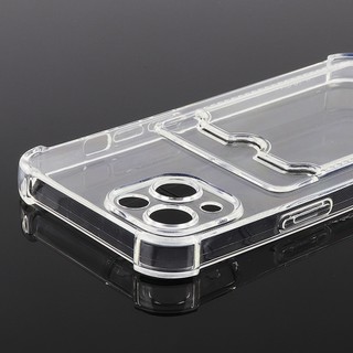Case for iPhone 13 12 Pro Max 11 8plus 7plus 6 6S Plus 7 8 SE X XR XS MAX 11pro Max Card-type transparent TPU all-inclusive mobile phone case