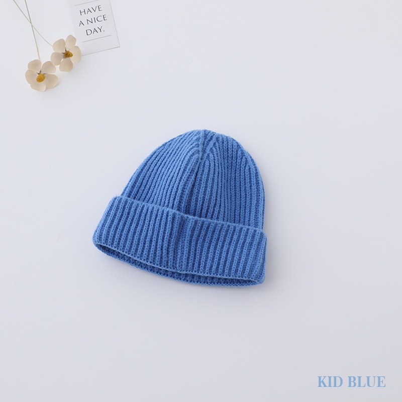 Mũ Len Ấm Áp Thêu Hình Mặt Cười Màu Sắc Ngọt Ngào Cho Bé