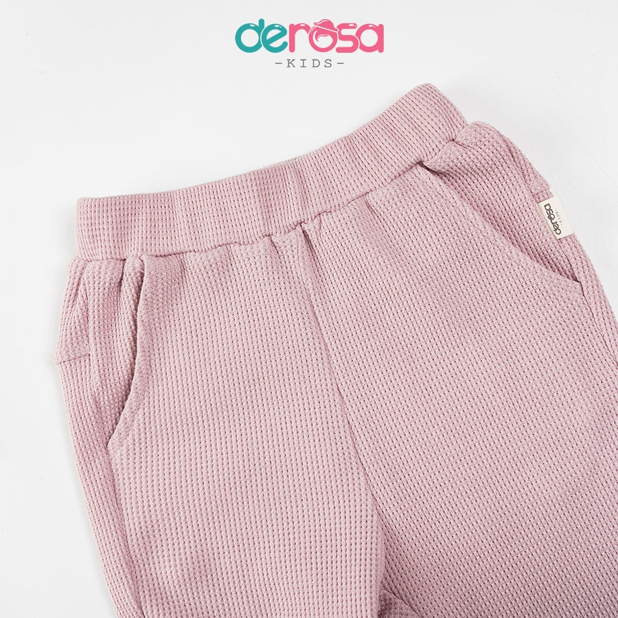 Bộ quần áo dài tay thu đông cho bé trai và bé gái DEROSA KIDS từ 1 đến 4 tuổi AWKDD1005B