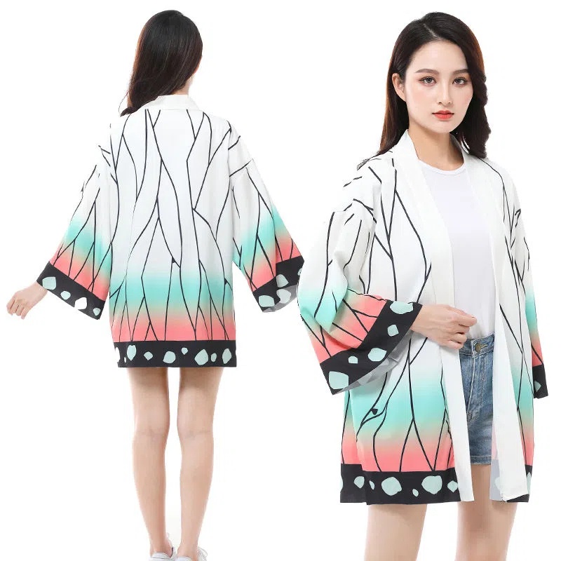 Áo Khoác kimono Hóa Trang Nhân Vật kamado Tanjiro Nezuko Trong Phim Demon Slayer