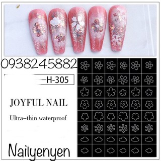 sticker nail dặm ombre