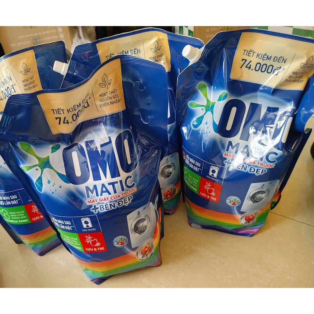 Túi Nước Giặt Omo Matic Bền Đẹp Cửa Trước 3.6kg