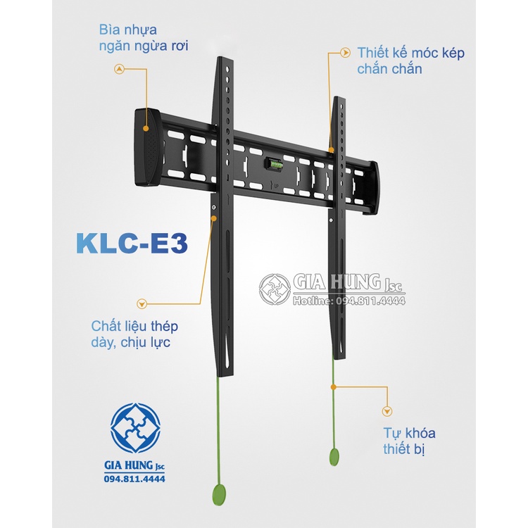 Giá treo ti vi thẳng sát tường 40 đến 65 inch E3