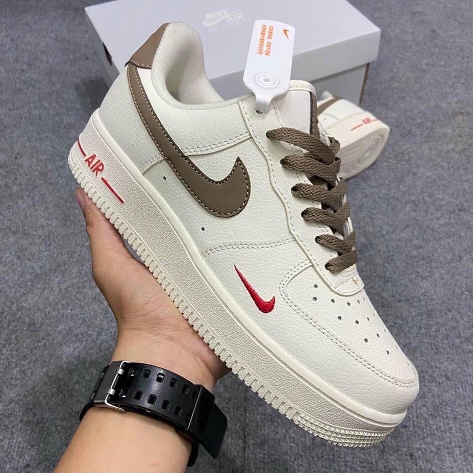 Giày thể thao Nike_AF1 vệt nâu, Giày sneaker Air Force 1 Cao Cấp nam nữ ( Full Bill Box )