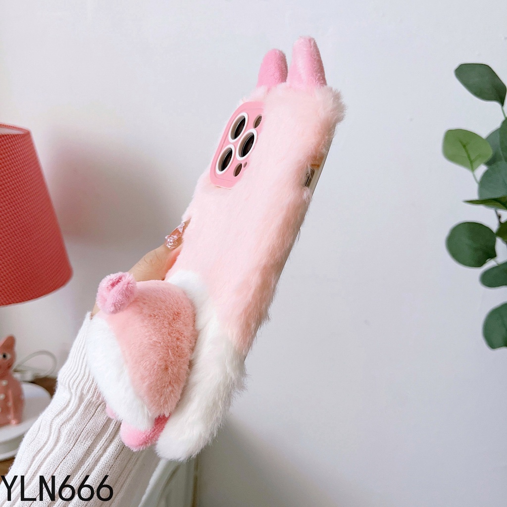 Ốp Điện Thoại Đính Lông Nhung Cho iPhone14 PRO MAX 13 PRO MAX 12 PRO MAX 11 PRO MAX 12mini 13mini X Xs MAX Xr 6 6S 7 8 PLUS SE2