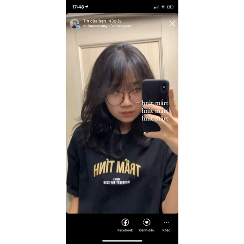 Áo Thun TRẦM TÍNH 100% Cotton Tay Lỡ Unisex - Đen Cổ Tròn | Blackwork