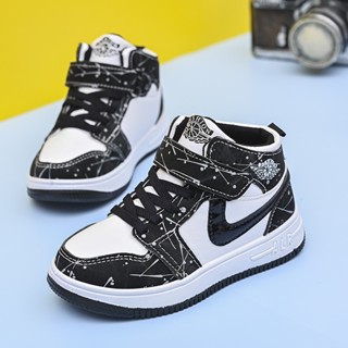 Giầy thể thao trẻ em Giày bốt cao cổ cho bé trai bé gái siêu nhẹ có quai dán hàng Quảng Châu siêu cấp