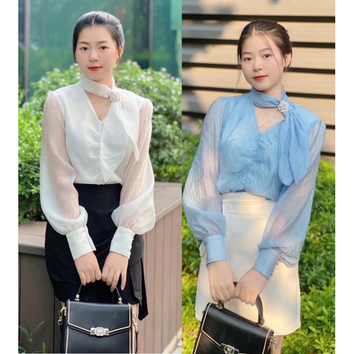 Áo sơ mi nữ 2 lớp đẹp độc lạ mẫu mới hot nhất năm 2022
