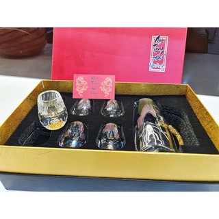 Ly rượu pha lê Đế Vương phối vàng 24k (Ly rời)