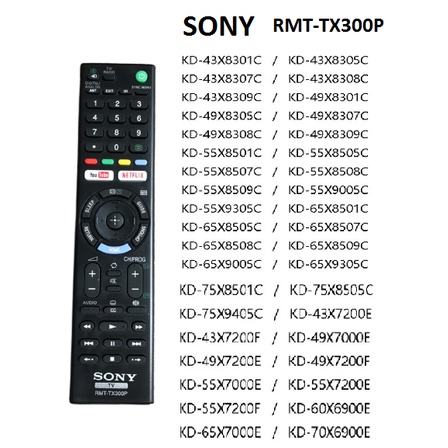 Điều khiển tivi sony RMT-TX300P dùng cho các dòng TV smart hàng tốt