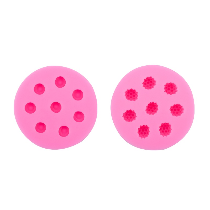 Khuôn Silicon Làm Bánh Kẹo Socola Hình Dâu Tây / Việt Quất / Cam Độc Đáo diy