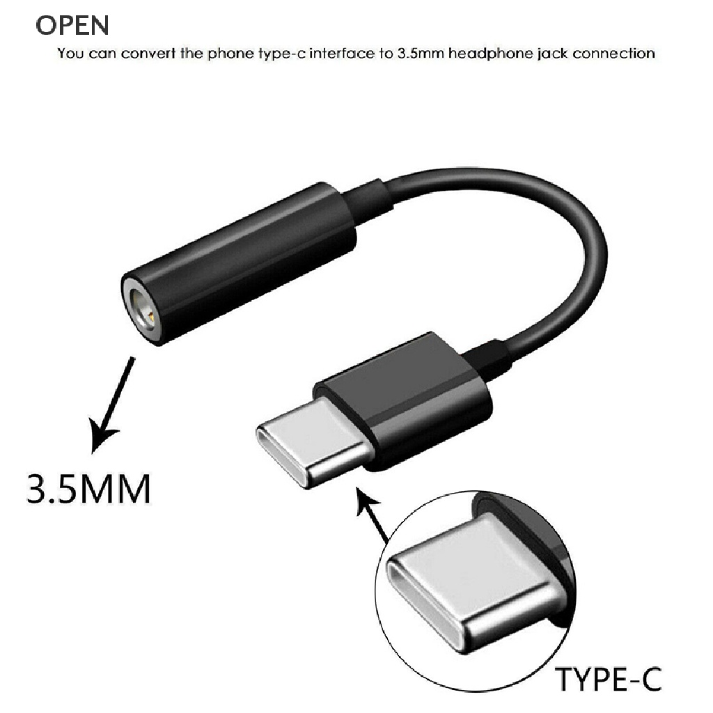 Op Dây Cáp Chuyển Đổi Cổng USB-C Type C Sang Cổng Âm Thanh Aux 3.5MM Tai Nghe my