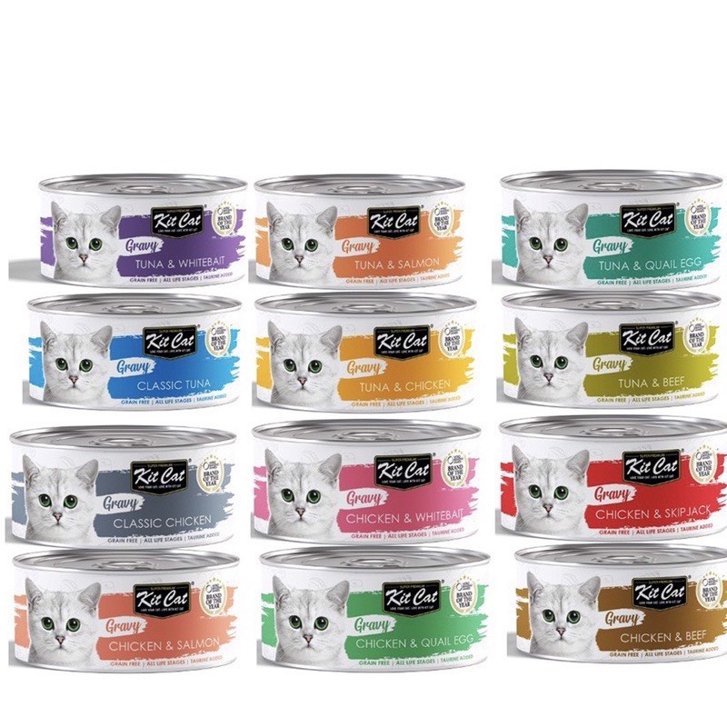 Pate sữa dê Kitcat cho mèo lon 70g - Halopetshop