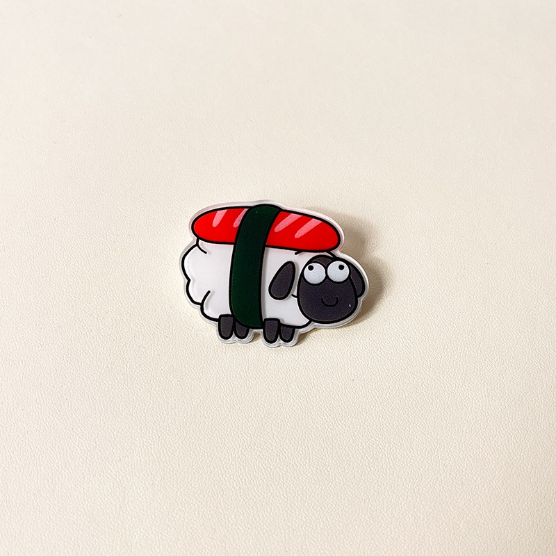 Huy Hiệu Cài Áo Bằng Acrylic Họa Tiết Hoạt Hình Dễ Thương Sáng Tạo Dành Cho Nam Nữ