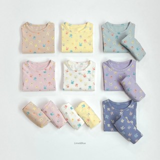 Lime&blue bộ đồ thỏ dài tay nội địa hàn quốc