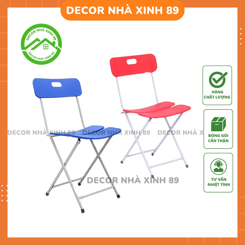 Ghế gấp 3 mảnh, ghế 3 lá giá rẻ - Decor Nhà Xinh