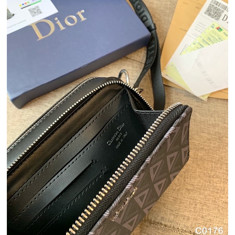 Túi hộp Dio.rrz mini vân chéo quả trám-Da thật nhập khẩu💥HÀNG 1:1💥Túi Dio.rr. đeo chéo vai-2 khoá FULLBOX