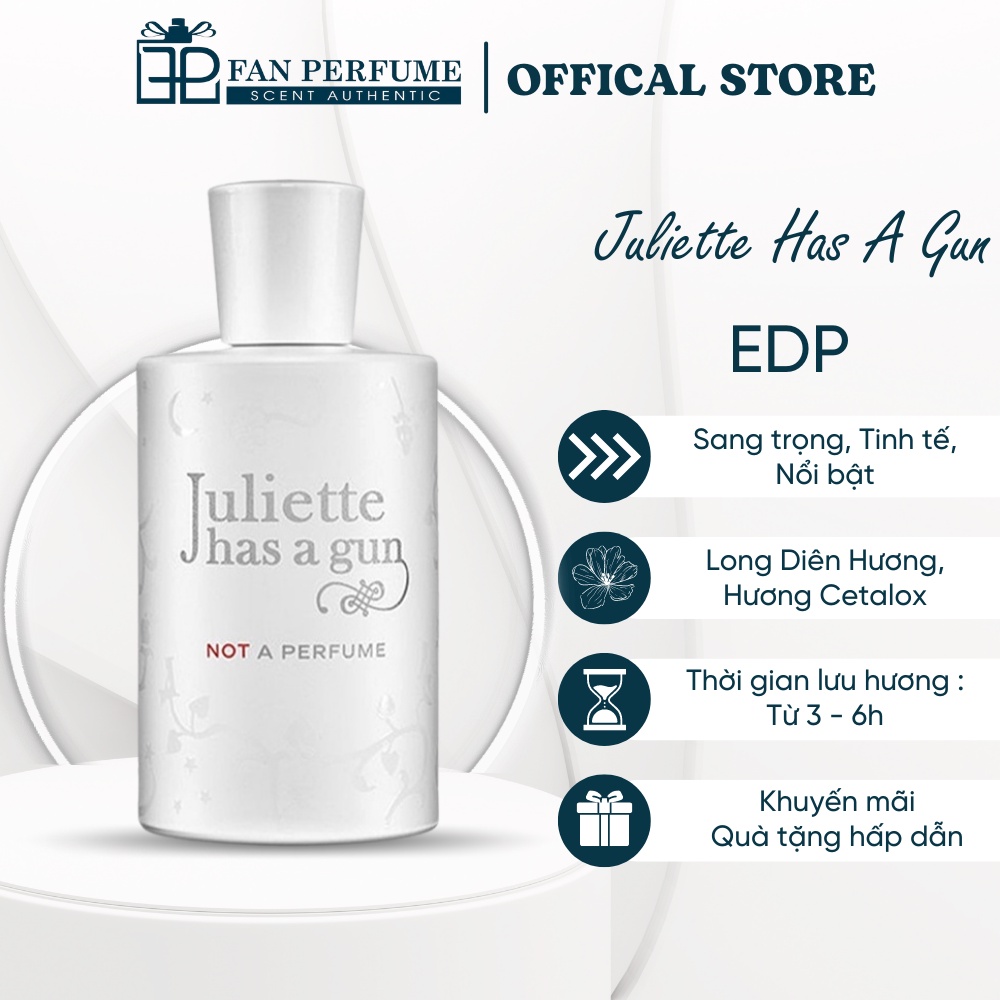 Nước hoa Nữ Juliette Has A G.u.n Not A Perfume EDP ⚡ CAO CẤP ⚡ Nước hoa phong cách cá tính, cá tính mạnh mẽ 5ml - 10ml