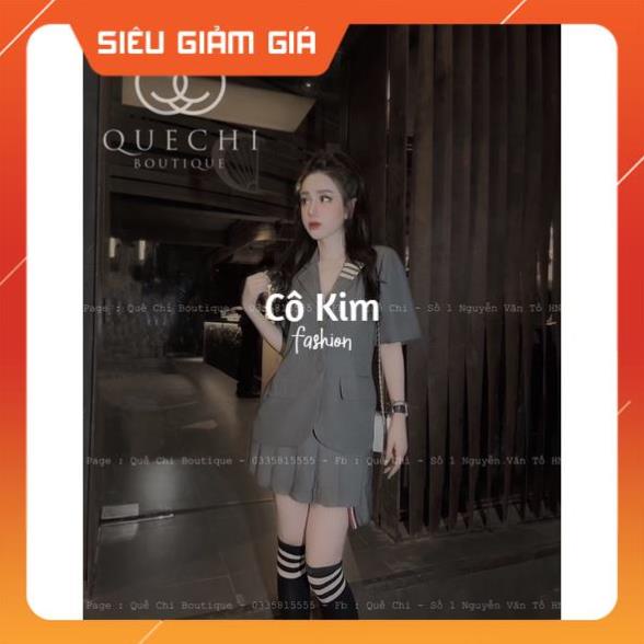 Sét áo vest +chân váy siêu xinh hot trend