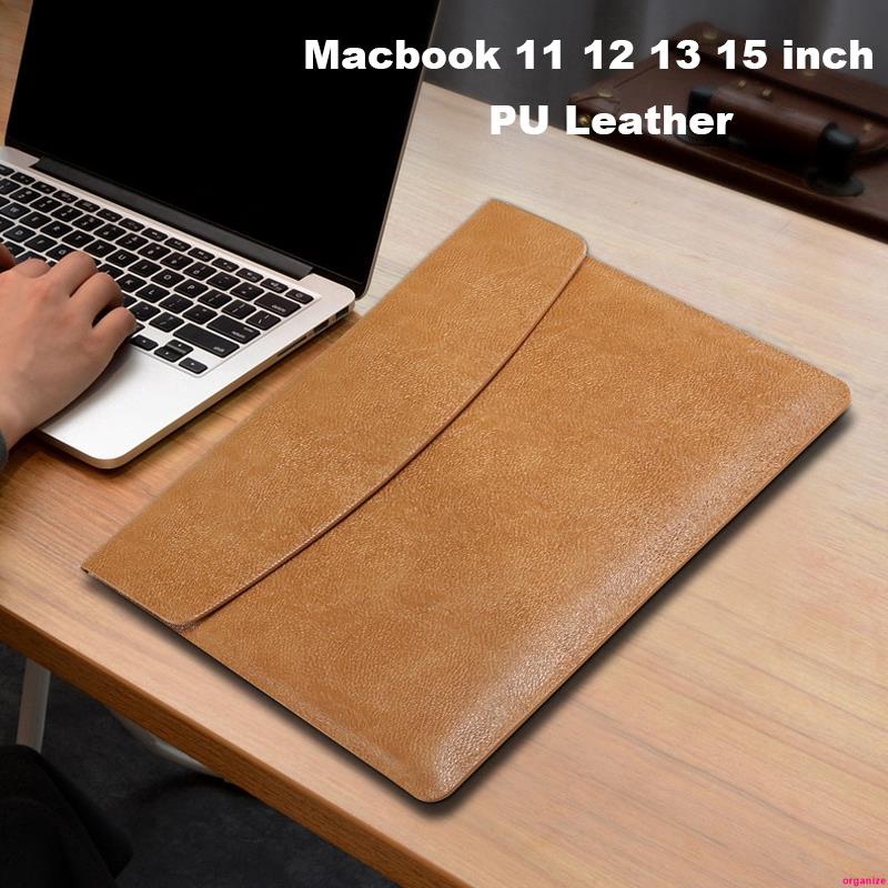 Ốp Da Bảo Vệ Laptop Chống Thấm Nước hf29 11.6 13.3 15 15.4 16 inch Dành Cho Apple Macbook Air Pro 11 12 13 15 16