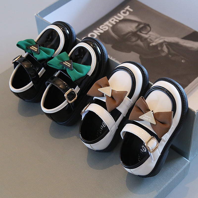 Giày lolita bé gái găn nơ công chúa phong cách Hàn Quốc