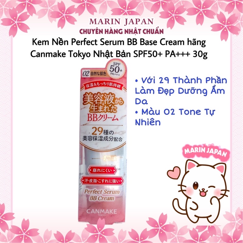 Kem Nền Perfect Serum BB Cream hãng Canmake Tokyo Nội Địa Nhật Bản
