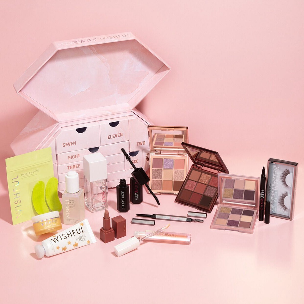 Set 7 món fullsize, 5 món mini trang điểm Huda Beauty